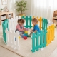 Gard De Joaca Modular Pentru Copii Cu 8 Panouri Colorate, Tarc De Protectie Pentru Interior Si Exterior, Gard Din Plastic Pentru