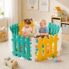 Gard De Joaca Modular Pentru Copii Cu 8 Panouri Colorate, Tarc De Protectie Pentru Interior Si Exterior, Gard Din Plastic Pentru