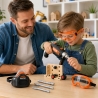 Bormasina Cu Impact De Jucarie Pentru Copii Cu Accesorii, Set Unelte Interactiv Cu Ochelari De Protectie Si Masca, Jucarie De Si