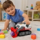 Set Asamblare Buldozer Electric Pentru Copii, Jucarie De Construit Cu Surubelnita Electrica Si Accesorii, Vehicul De Constructii