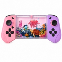 Joc Acvatic Interactiv Pentru Copii Cu Design Consola Portabila, Jucarie De Indemanare Cu Apa Si Inele, Joc Manual Cu Butoane Pe