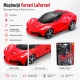 Masinuta Ferrari LaFerrari Pull Back Pentru Copii, Masina Sport De Curse, Scara 1:55 Cu Mecanism Flywheel, Masinuta Fara Baterii