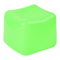 Cub Fidget 3D de Gheata, Model Simplu, Jucarie Antistres din Maltoza, 110 g, 4.5x4.5x4.5 cm, Comprimabil cu Revenire Lenta, Verd