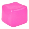 Cub Fidget 3D de Gheata, Model Simplu, Jucarie Antistres din Maltoza, 110 g, 4.5x4.5x4.5 cm, Comprimabil cu Revenire Lenta, Roz Neon