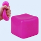 Cub Fidget 3D de Gheata, Model Simplu, Jucarie Antistres din Maltoza, 110 g, 4.5x4.5x4.5 cm, Comprimabil cu Revenire Lenta, Mov