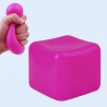 Cub Fidget 3D de Gheata, Model Simplu, Jucarie Antistres din Maltoza, 110 g, 4.5x4.5x4.5 cm, Comprimabil cu Revenire Lenta, Mov