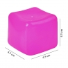 Cub Fidget 3D de Gheata, Model Simplu, Jucarie Antistres din Maltoza, 110 g, 4.5x4.5x4.5 cm, Comprimabil cu Revenire Lenta, Mov