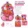 Joc Acvatic Unicornul Visator Pentru Copii, Jucarie Interactiva De Indemanare Cu Apa Si Inele, Joc Manual Portabil Cu Butoane Pe