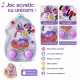 Joc Acvatic Unicornul Visator Pentru Copii, Jucarie Interactiva De Indemanare Cu Apa Si Inele, Joc Manual Portabil Cu Butoane Pe