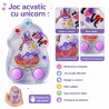 Joc Acvatic Unicornul Visator Pentru Copii, Jucarie Interactiva De Indemanare Cu Apa Si Inele, Joc Manual Portabil Cu Butoane Pe
