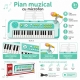 Orga Muzicala Cu Microfon Pentru Copii, Pian Electronic Cu Clape Si Functii Muzicale, Keyboard Interactiv Pentru Inregistrare Si