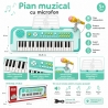 Orga Muzicala Cu Microfon Pentru Copii, Pian Electronic Cu Clape Si Functii Muzicale, Keyboard Interactiv Pentru Inregistrare Si