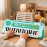 Orga Muzicala Cu Microfon Pentru Copii, Pian Electronic Cu Clape Si Functii Muzicale, Keyboard Interactiv Pentru Inregistrare Si