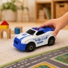 Masina De Politie De Asamblat Pentru Copii, Jucarie DIY Cu Vehicul Politie Sport De Constructie, Masina De Politie Cu Elemente D