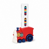 Joc Domino Cu Locomotiva Automata Pentru Copii, Tren Cu Ordonare Automata Piese Domino, Jucarie Interactiva Cu Sunete Si Directi