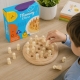Joc Din Lemn Memory Cu Pioni Colorati Pentru Copii, Joc Educativ De Memorie Si Concentrare Din Lemn, Joc Interactiv Cu Piese Col