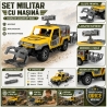 Set Militar De Salvare Cu Masina Tactica Pentru Copii, Vehicul De Interventie Cu Accesorii De Capturare Dinozauri, Jucarie Off R