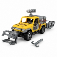 Set Militar De Salvare Cu Masina Tactica Pentru Copii, Vehicul De Interventie Cu Accesorii De Capturare Dinozauri, Jucarie Off R