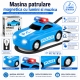 Masina De Patrulare Magnetica Inteligenta Cu Lumini, Muzica Si Traseu Inclus, Masinuta Politie Cu Urmarire Automata A Liniei, Ve