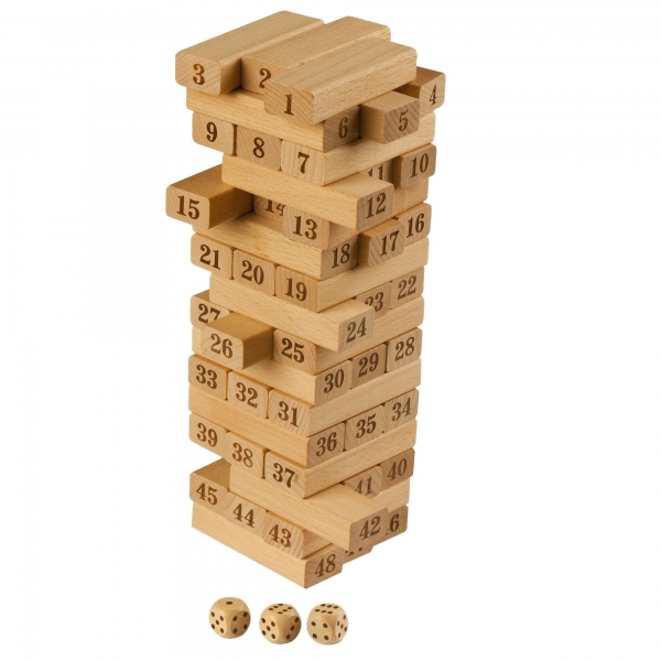 Turn instabil din lemn cu cifre- Momki