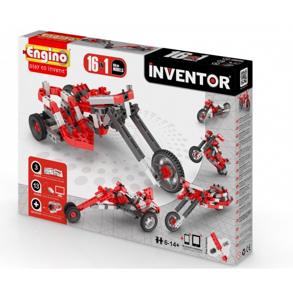 Set de constructie-Engino Inventor 16 in 1 Model Motorbikes