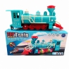 Locomotiva Electrica Top Train Cu Efect De Fum, Lumini Si Sunete Pentru Copii, Tren Clasic Cu Abur, Miscare Automata Si Design Retro, Jucarie Interactiva Cu Functie De Fum Pentru Joaca Feroviara, Albastru