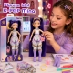 Papusa Cantareata Mina K-Pop Idol 25 Cm, Jucarie Fashion Cu Par Lung Si Tinuta Argintie De Concert, Set Cu Microfon Tip Casca, G