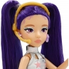 Papusa Cantareata Mina K-Pop Idol 25 Cm, Jucarie Fashion Cu Par Lung Si Tinuta Argintie De Concert, Set Cu Microfon Tip Casca, G