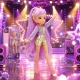 Papusa Cantareata Nari K-Pop Idol Cu Par Lung Si Tinuta De Scena, Jucarie Fashion Articulata Pentru Fetite 3 Ani+, Set Cu Microf