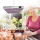 Lampa LED 15W, pentru cresterea plantelor in interior, material ABS, cu agatatoare, 25 x 25 cm, multicolor