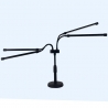 Lampa UV pentru cresterea plantelor, conectare la retea, 20W, 4 capete, 72 LED-uri, ajustabila pana la 66.5 cm, Lumina Alb Mov