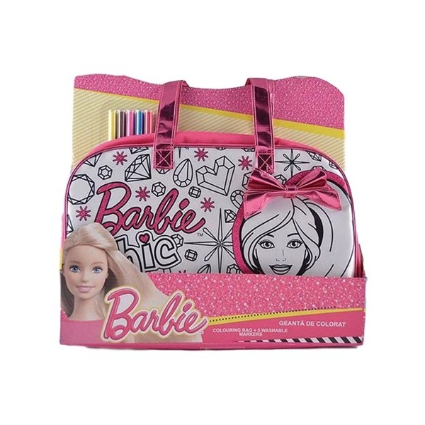 Geanta de colorat Barbie
