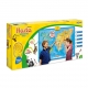 Harta interactiva Momki - Animalele lumii plus Carte de colorat cu si despre animale si creioane colorate