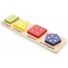 Puzzle din lemn - sortatoare forme geometrice