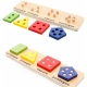 Puzzle din lemn - sortatoare forme geometrice