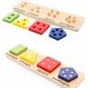 Puzzle din lemn - sortatoare forme geometrice