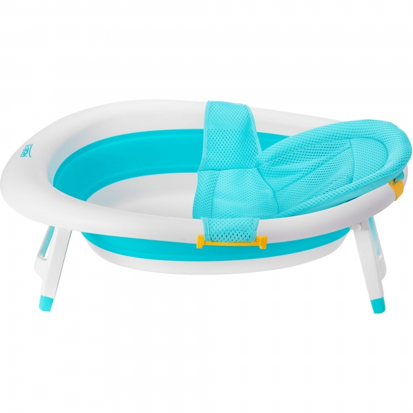 Cadita pliabila U-Grow, cu reductor detasabil, Albastru