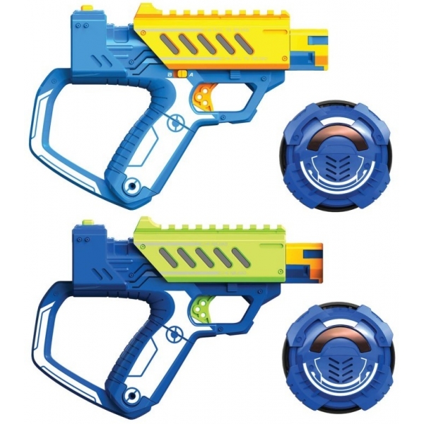 Set 2  arme de jucarie cu laser  Silverlit Lazer M.A.D. Battle Ops Set Of 2 Electronic Weapons