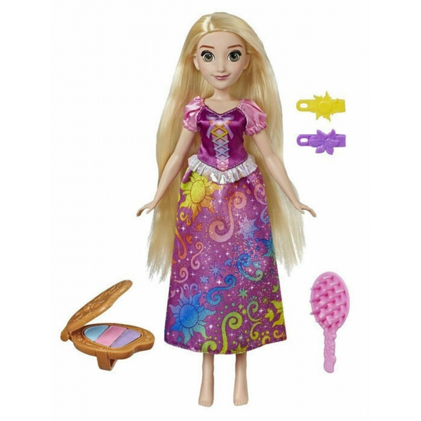 Papusa Disney Princess – Rapunzel, cu par curcubeu