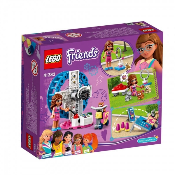 Set de constructie LEGO Friends-Terenul de joaca al hamsterului Oliviei