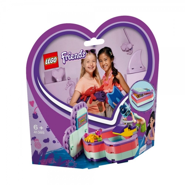 Set de constructie LEGO Friends -Cutia de vara in forma de inima a Emmei