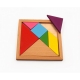 Tangram puzzle din lemn, joc matematic, forme geometrice, educativ, logica si imaginatie