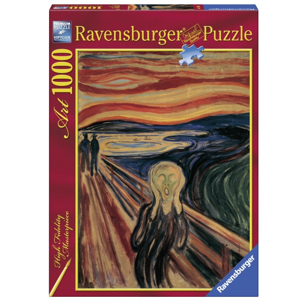 Puzzle Edvard Munch: Strigatul, 1000 Piese