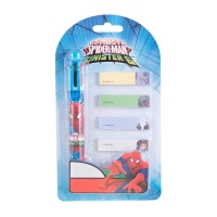 Pix 6 culori + memo stick Spiderman SM3916