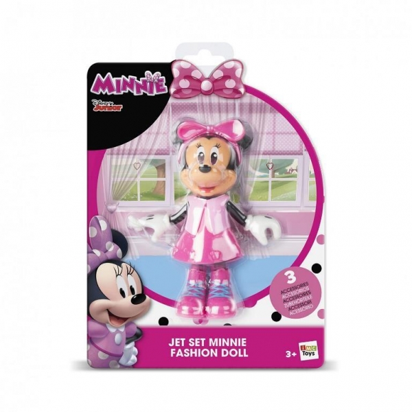 Papusa fashion, Disney, Calatorie distractiva si eleganta Minnie Mouse