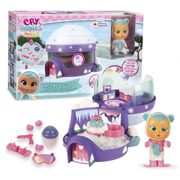 Set de joaca Cry Babies Kristal Igloo