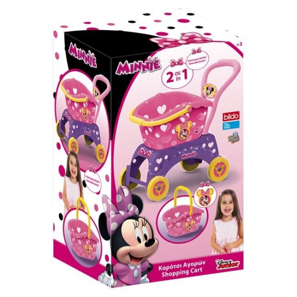 Carucior Minnie pentru supermarket 2 in 1