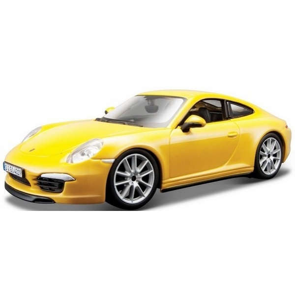 Minimodel Auto Bburago Porsche 911 Carrera S Galben 1:24