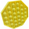 Jucarie senzoriala , Pop It Now, Octogon galben 12.5 cm