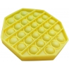 Jucarie senzoriala , Pop It Now, Octogon galben 12.5 cm